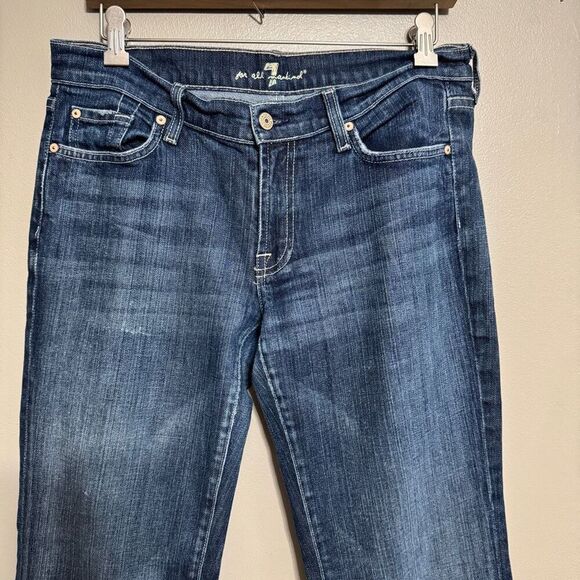 7 for all mankind boot cut dark wash jeans size 31 - Picture 3 of 8